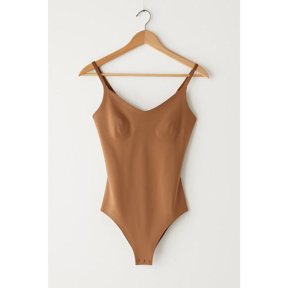 COS Control Bodysuit Size 6 Nude Beige | Sculpting Shapewear Neutral Minimalist - Picture 1 of 8